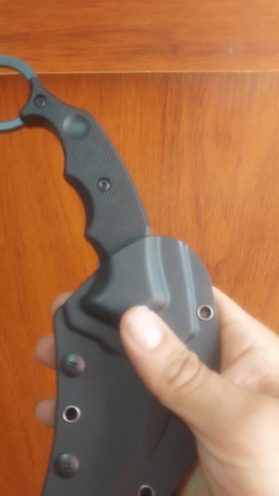 Cuchillo Puñal Garra De Tigre Karambit Airsoft Paintball Negro