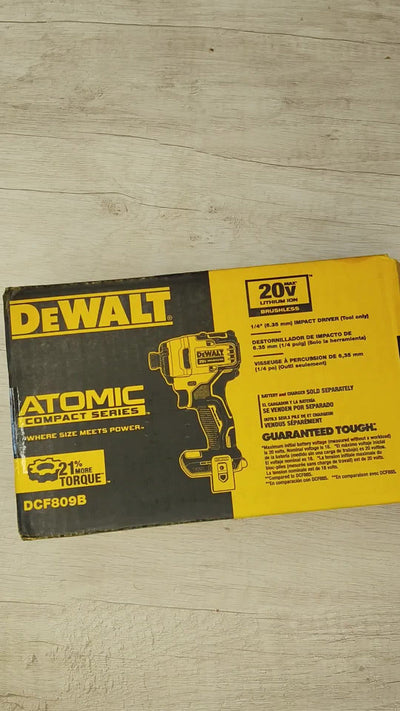 Atornillador De Impacto Dewalt Atomic Dcf809 (20v Max)