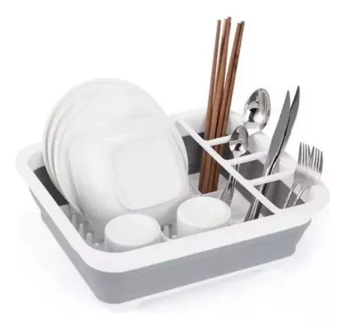 Escurridor De Platos Plegable Secaplatos Color Blanco