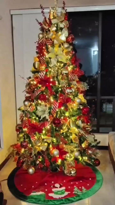 Árbol De Navidad Andino 2.00m Para Guirnalda Luces Bolas Verde