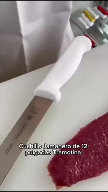Cuchillo Jamòn 12puLG Tramontina 24628/082 -blanco Color Blanco