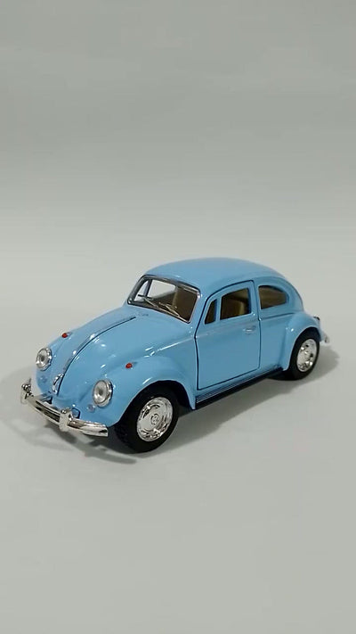 Volkswagen Beetle Beige 1967 KT5057d 75 en miniatura de metal