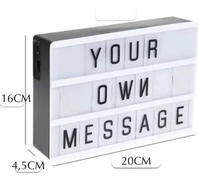 Letrero Led Cinematic Light Box Letras Luz Led