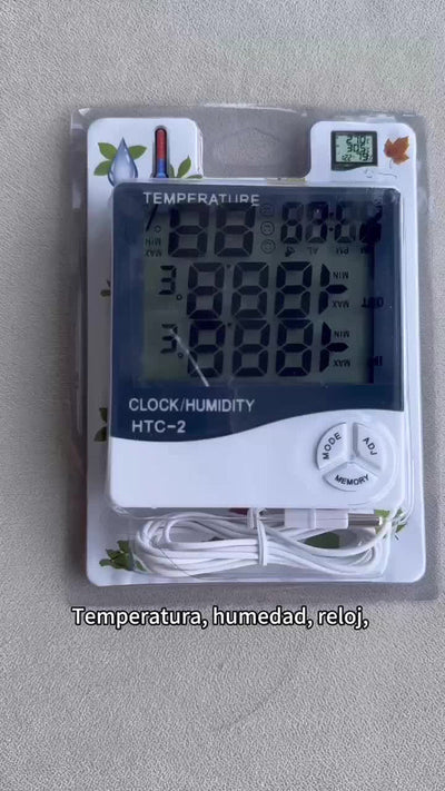 Htc2. Termohigrometro Digital Sonda Temp , Humedad, L