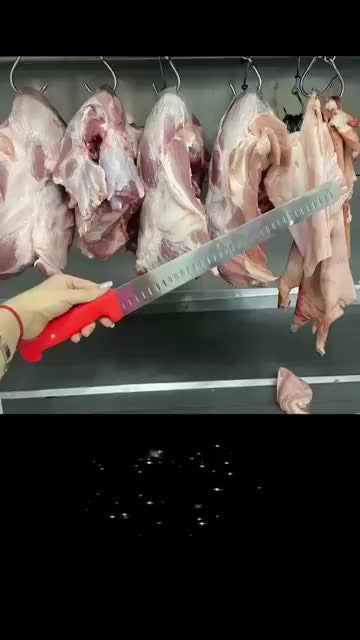 Cuchillo Fileteador Trento 14 Pulgadas Con Capsulas De Aire Rojo