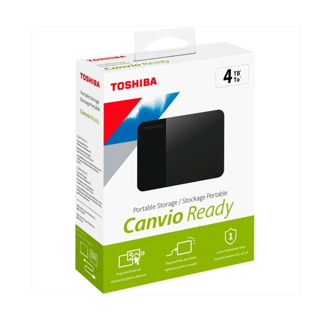Disco Externo de 4 Teras - Toshiba Canvio