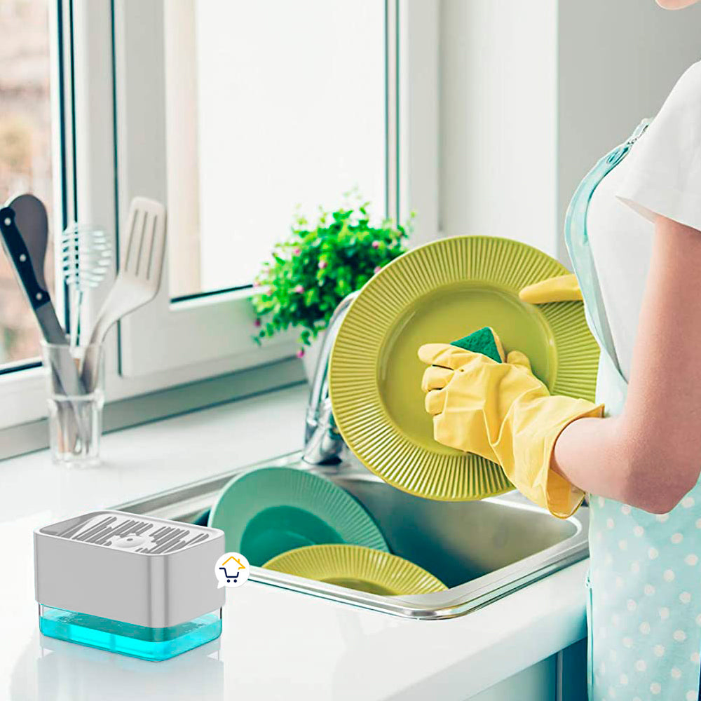 Dispensador Jabón Lavaplatos Esponja Cocina Jsm-127