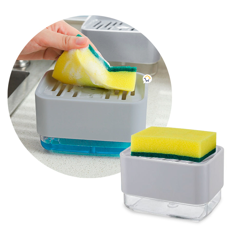 Dispensador Jabón Lavaplatos Esponja Cocina Jsm-127