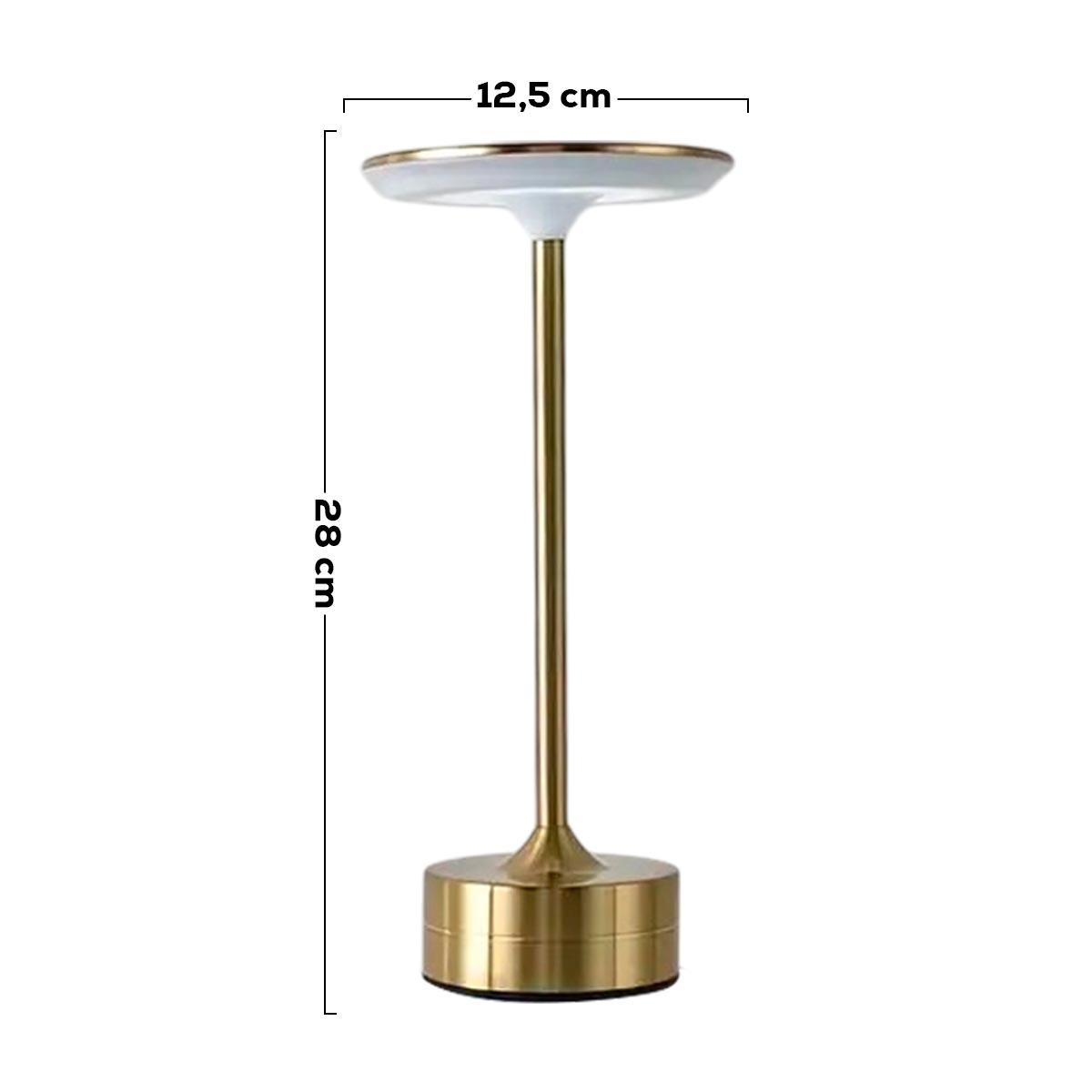 Lámpara de Escritorio Táctil Inalámbrica Recargable 3 Modos de Luz N345-1