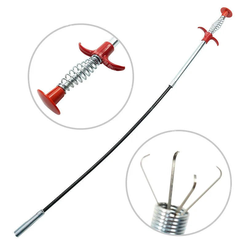 Sonda de drenaje 60CM para sifones tuberia y alcantarillado extractor de plomeria