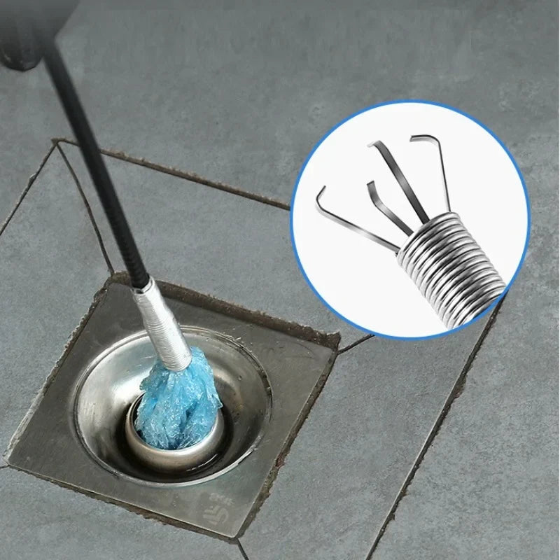 Sonda de drenaje 60CM para sifones tuberia y alcantarillado extractor de plomeria