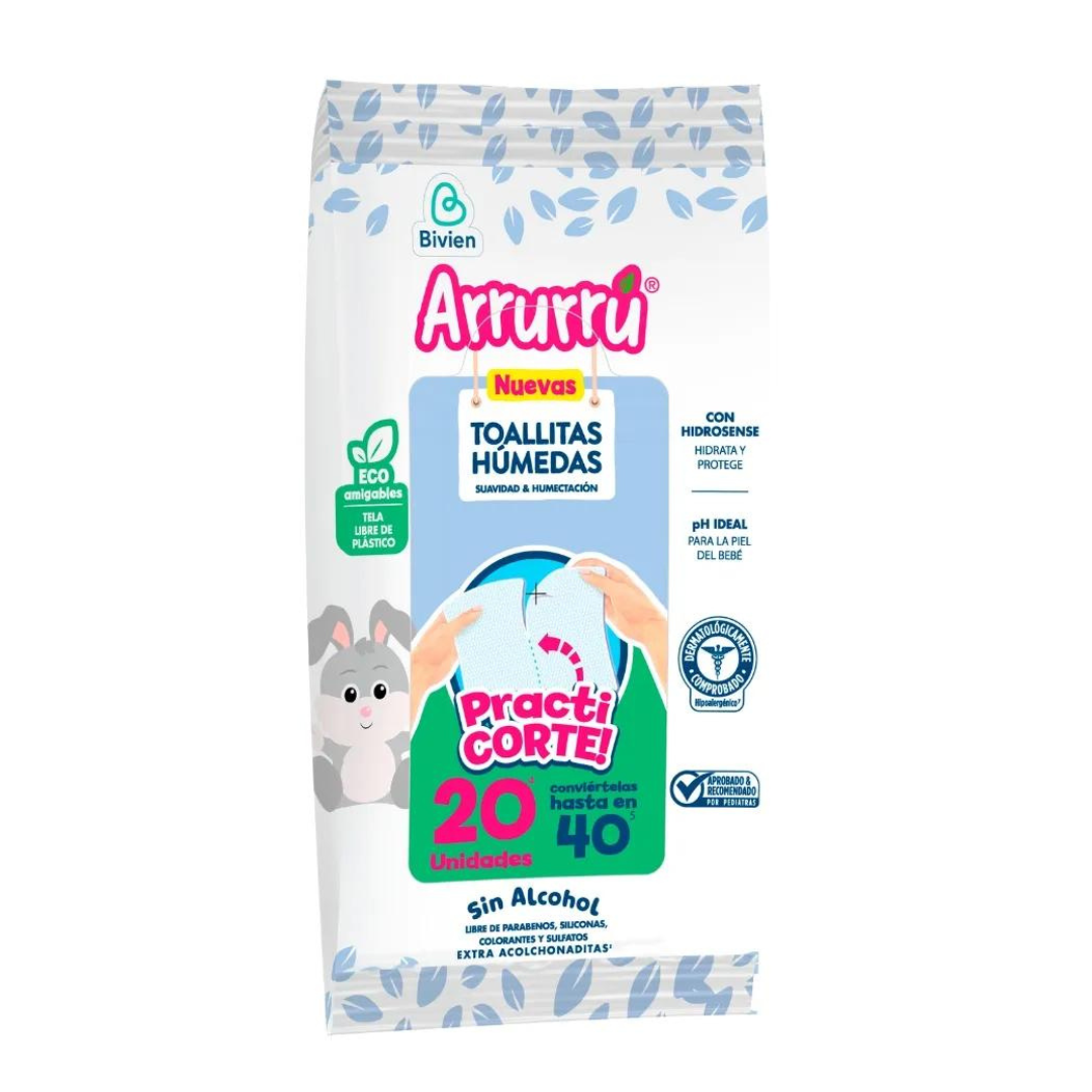SHAMPOO CABELLO CLARO X750ML + GRATIS TOALLITAS HUMEDAS SUAVIDAD Y NUTRICIÓN X20 AAB533 ARRURRÚ