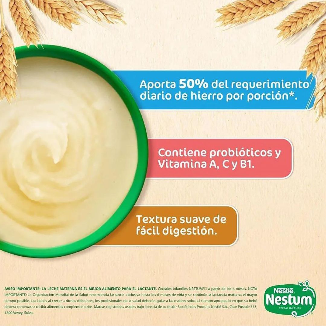 NESTUM CEREAL INFANTIL TRIGO MIEL X350 GR NESTLE
