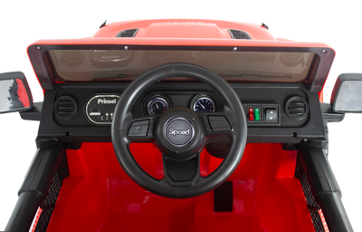 CARRO ELÉCTRICO WRANGLER SPEED RED 12V PRINSEL