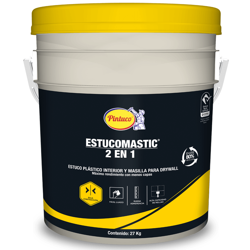 ESTUCOMASTIC BLANCO 18070 BALDE X 15K PINTUCO