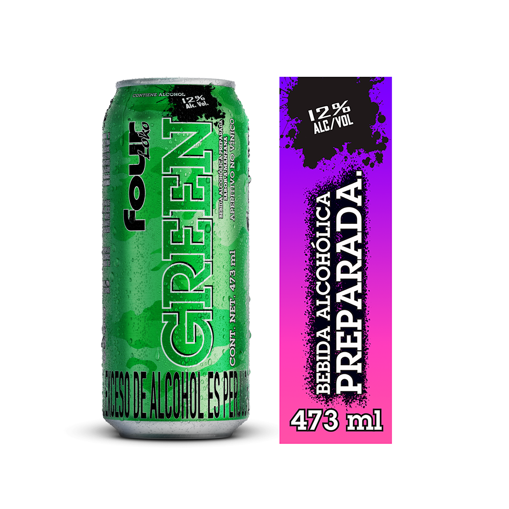 Four Loko Green Apple x4Dp x6Un x473ml