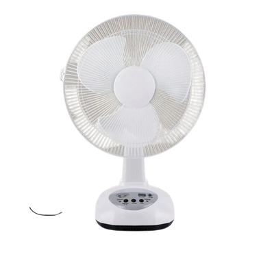 Ventilador Recargable Panel Solar Dos Bombillos GD-8019