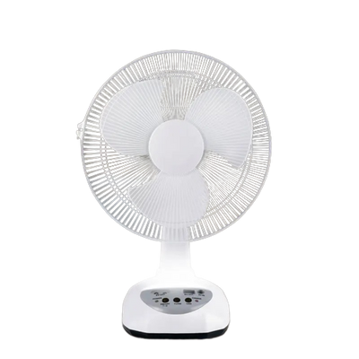 Ventilador Recargable Panel Solar Dos Bombillos GD-8019