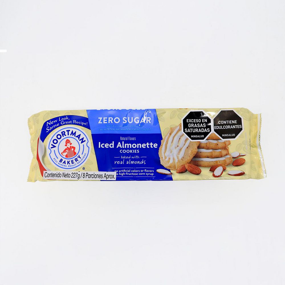GALLETA VOORTMAN 227G ALMENDRA S/AZUCAR