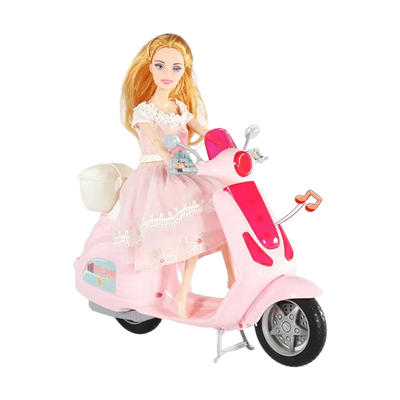 MUÑECA CON MOTO + ACCESORIOS 6801-9 MUNBE