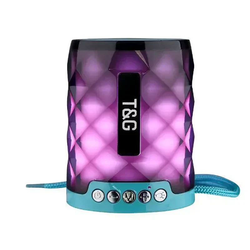 Mini Altavoz Bluetooth Inalambrico TG155 con Luces LED de Colores