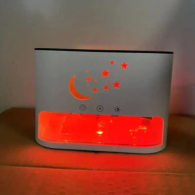 Humidificador con luz colorida y con diseño de luna y estrellas