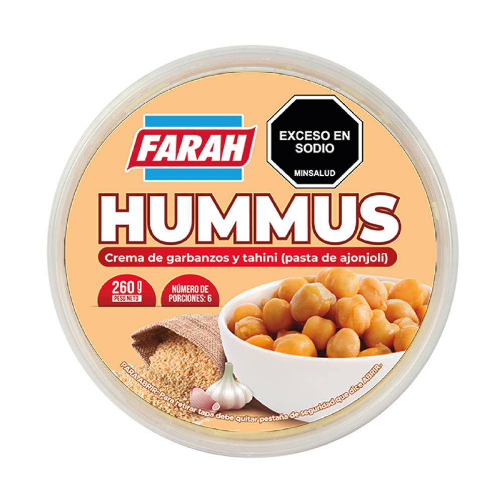 HUMMUS DE GARBANZO Y TAHINI FARAH 260G