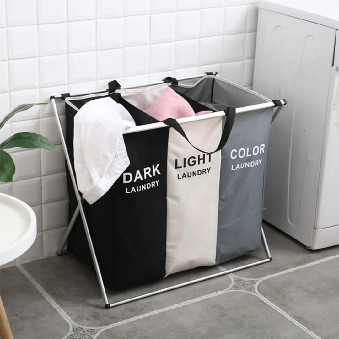 Cesta Para Ropa De Lavandería Con 3 Compartimientos IGS-7