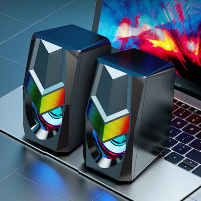 Parlantes Para Computador Gamer RGB 5W Jertech S3