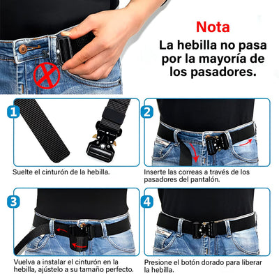 Correa Táctica Cinturón Militar Ajustable Correa Reata LSD-02
