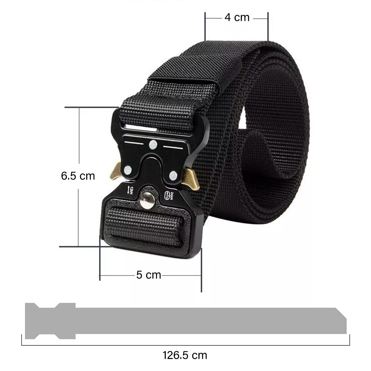 Correa Táctica Cinturón Militar Ajustable Correa Reata LSD-02