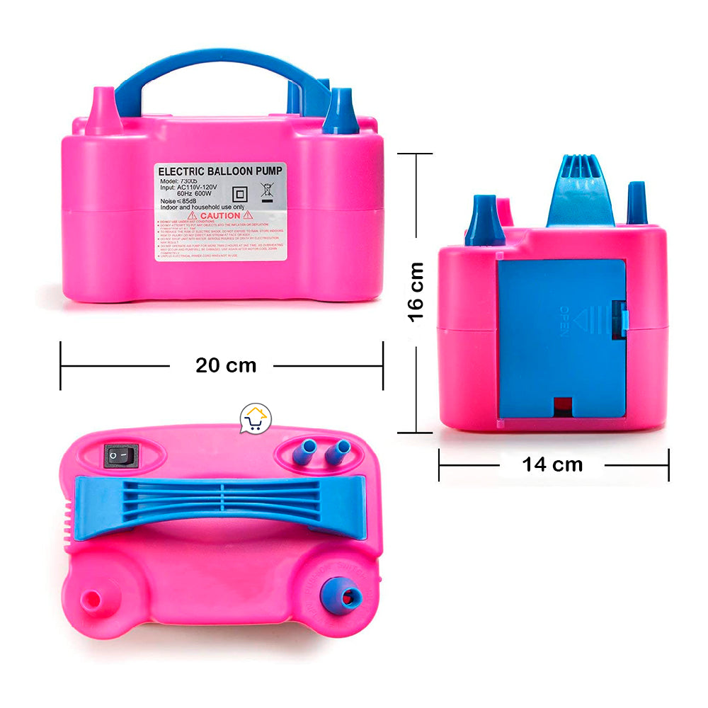 Inflador De Globos Eléctrico Automático Doble Boquilla 73005