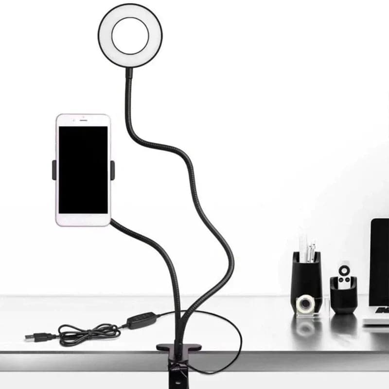Kit Youtuber TIKTOK Atril Con Aro de Luz y Porta Celular Flexible