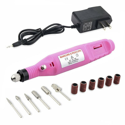 Kit Pulidor De Uñas Eléctrico Removedor Acrílico Manicure Pedicure RF PT1