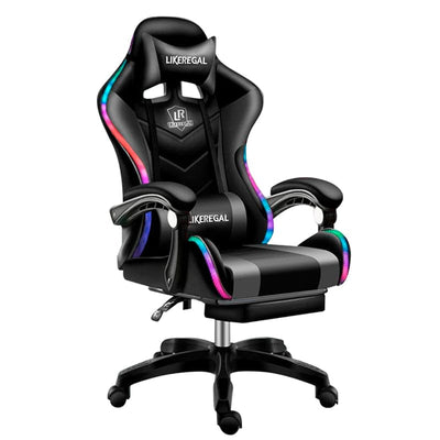 Silla Gamer Con Luces Led RGB Likeregal 01017