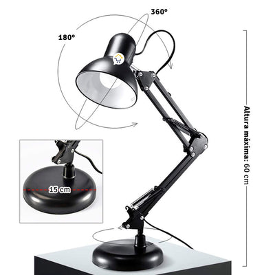 Lámpara Led Mesa Escritorio Brazo Flexible Vintage MT811