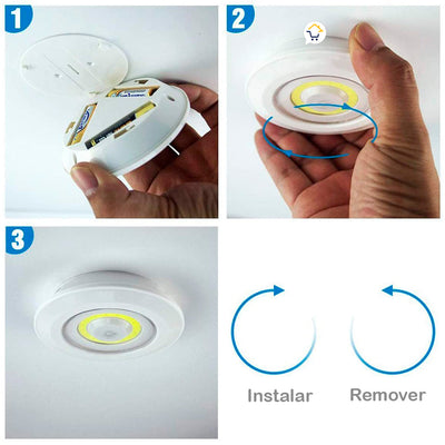Lámpara Luces Led X3 Multiusos Luz De Tacto Control Remoto COB