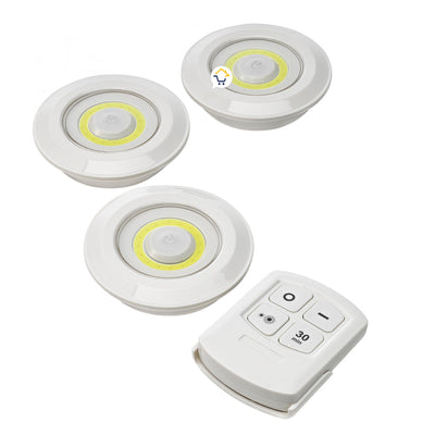 Lámpara Luces Led X3 Multiusos Luz De Tacto Control Remoto COB