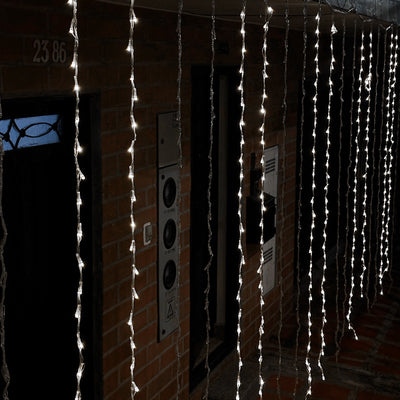 Luz Cascada 9X2 Metros 1152 LED Luces Navidad Blanco 2046