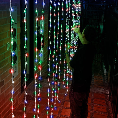 Cascada 6X2 Metros 768 LED Luces Navidad 2040