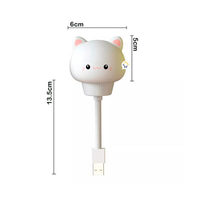 Luz De Noche LED USB Kawaii Lámpara Dormir Infantil Dibujos Animados 7LAM