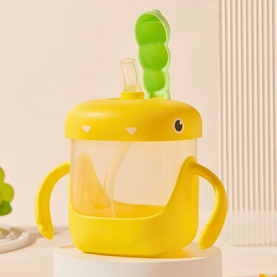 VASO ENTRENADOR PARA BEBÉ CON DISEÑO DE DINOSAURIO 300ML 35157-9 MUNBE
