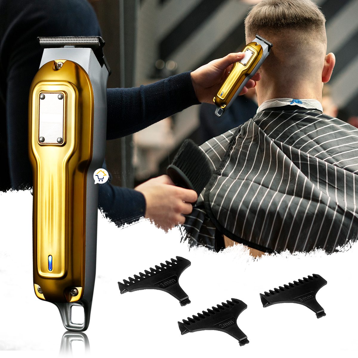 Máquina Motilar Profesional Cortadora De Pelo Inalámbrica Barbería V919