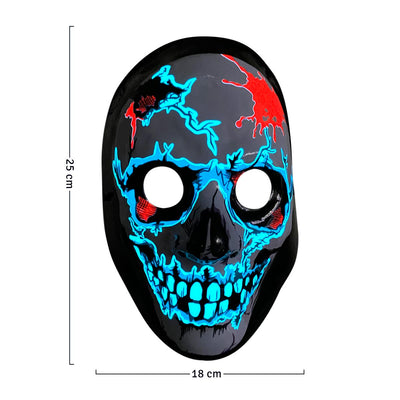 Máscara Luminosa De Calavera Disfraz Fiesta Cosplay Halloween MSCRA01