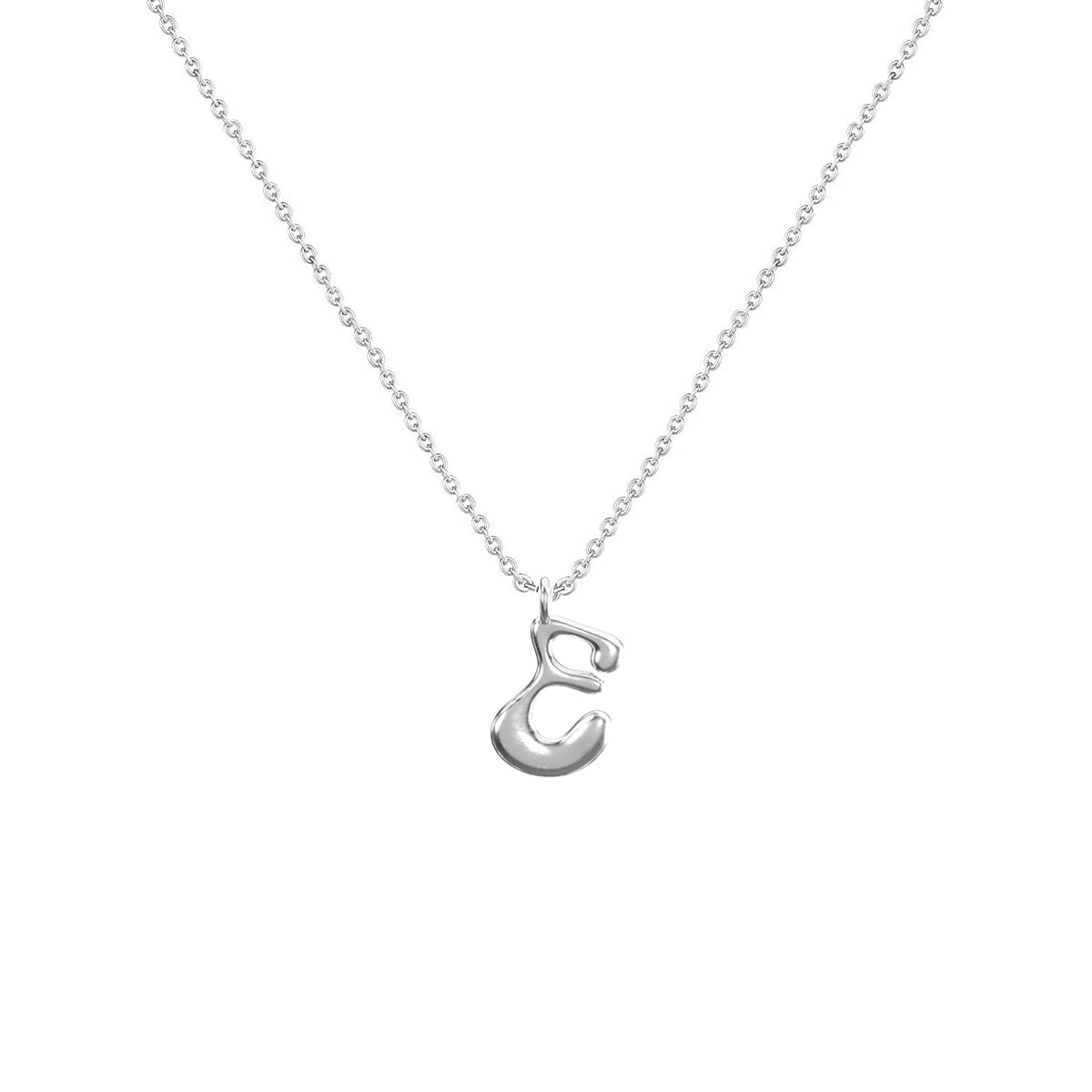 Cadena Con Dije Baño De Oro Collar Inicial Letra Colgante CBF01