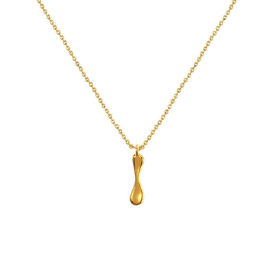 Cadena Con Dije Baño De Oro Collar Inicial Letra Colgante CBF01