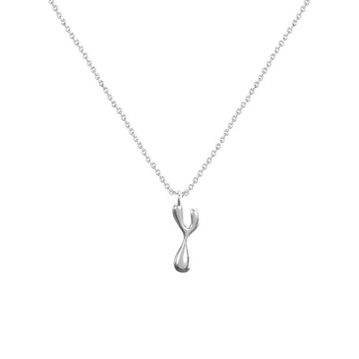 Cadena Con Dije Baño De Oro Collar Inicial Letra Colgante CBF01