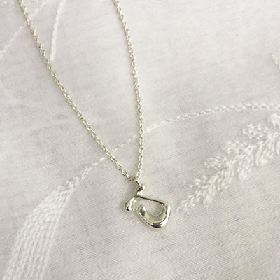Cadena Con Dije Baño De Oro Collar Inicial Letra Colgante CBF01