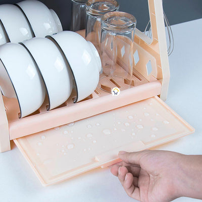 Escurridor Platos Locero 2 Niveles Organizador Tazas Vasos COCI124