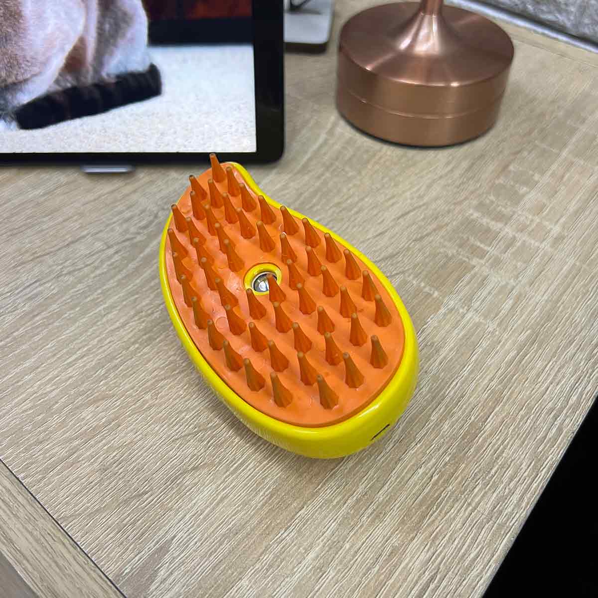 Cepillo De Vapor Masajeador Quita Pelos Vaporizador Para Mascotas JL02